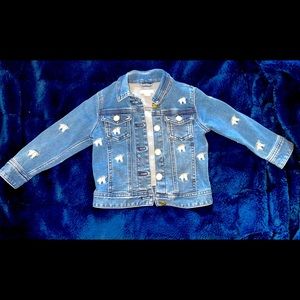 J. Crew Crewcuts Denim Button Down Unicorn Jacket
